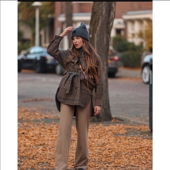 Zara Wide Leg Belted Pants - Picture 8 of 13